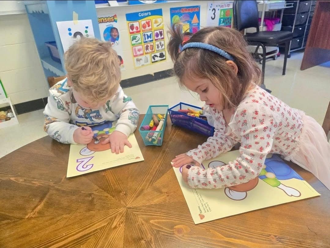 Coloring & Fine Motor — Crayons, colors, and steady little hands.